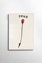 Wallity Cuadro Decorativo de Vidrio Templado Banksy Multicolor 50 x 70 cm